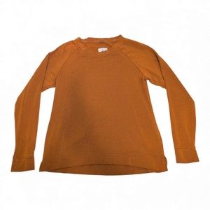 Lou & Grey Rust Orange Pullover Sweatshirt - Size S